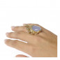 Preview: Octopus Ring with Sky Blue Jade