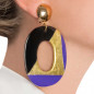 Preview: Tamara Tricorn Lilac Ohrclip