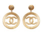 Preview: Vintage Chanel Jumbo Sunburst Icon hoop clips