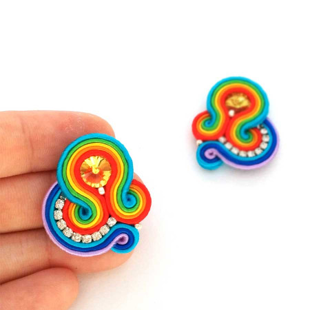 Mimi Rainbow Ohrclip