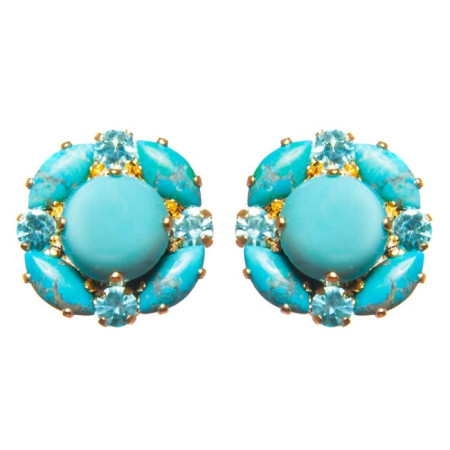 Turquoise Ohrclip