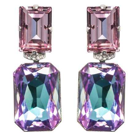 Lilac Crystal Clip