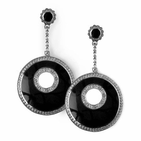 Love-Black Resin Ohrring