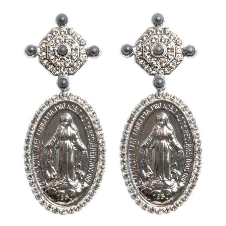 Madonna Silber Ohrstecker