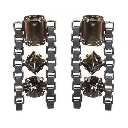 Anthrazit Diamonds Ohrstecker