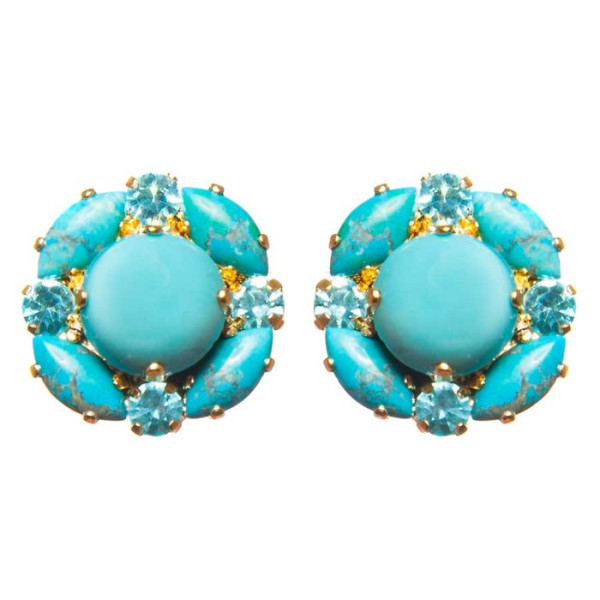 Turquoise Ohrclip