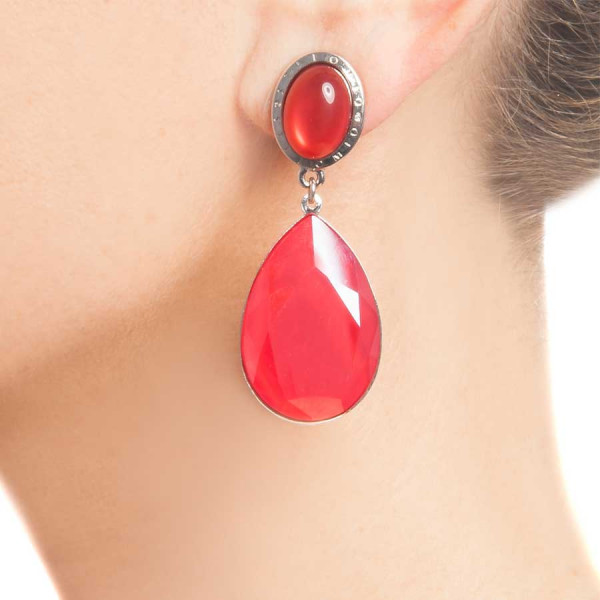 Maxima Royal Red Ohrclip