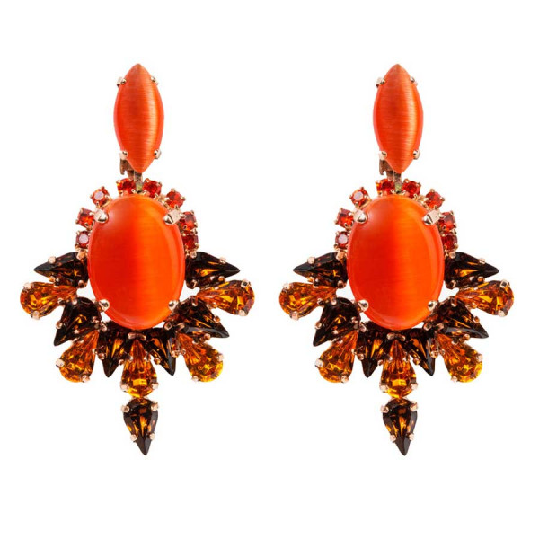 Orange Ohrstecker