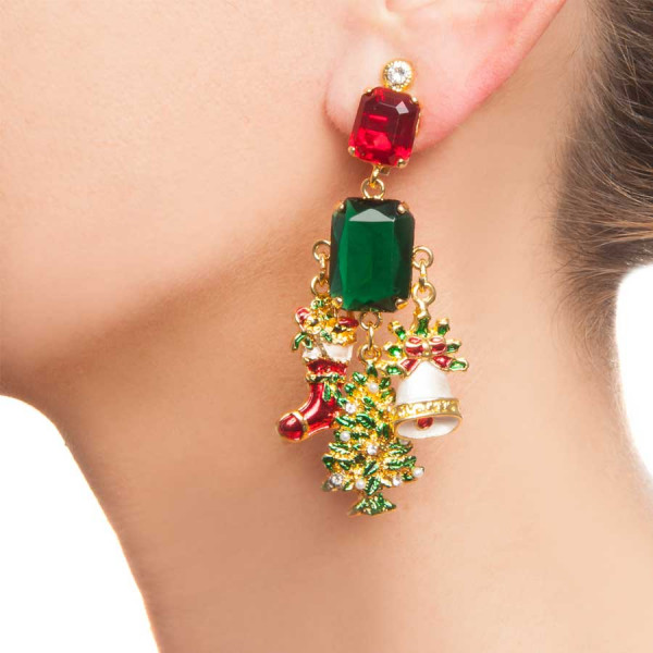 Charming Santa Ohrclip