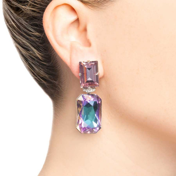 Lilac Crystal Clip
