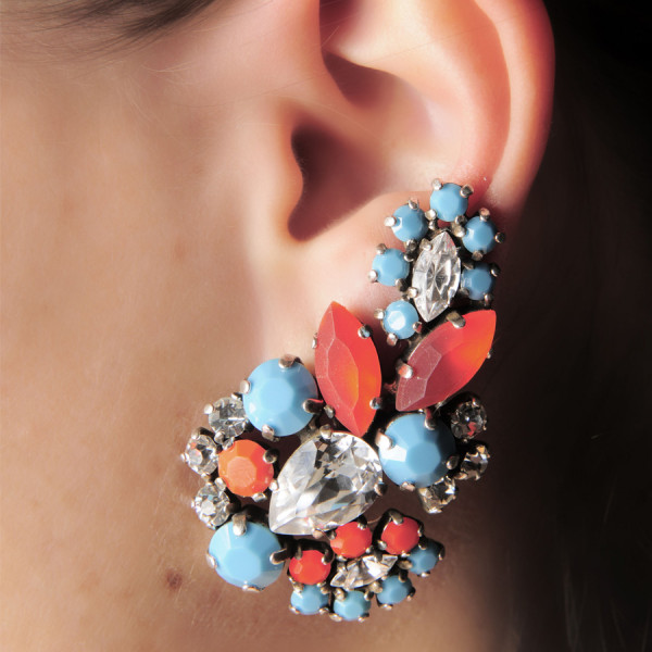 Fleur de la Mer Haute Couture Ohrclips